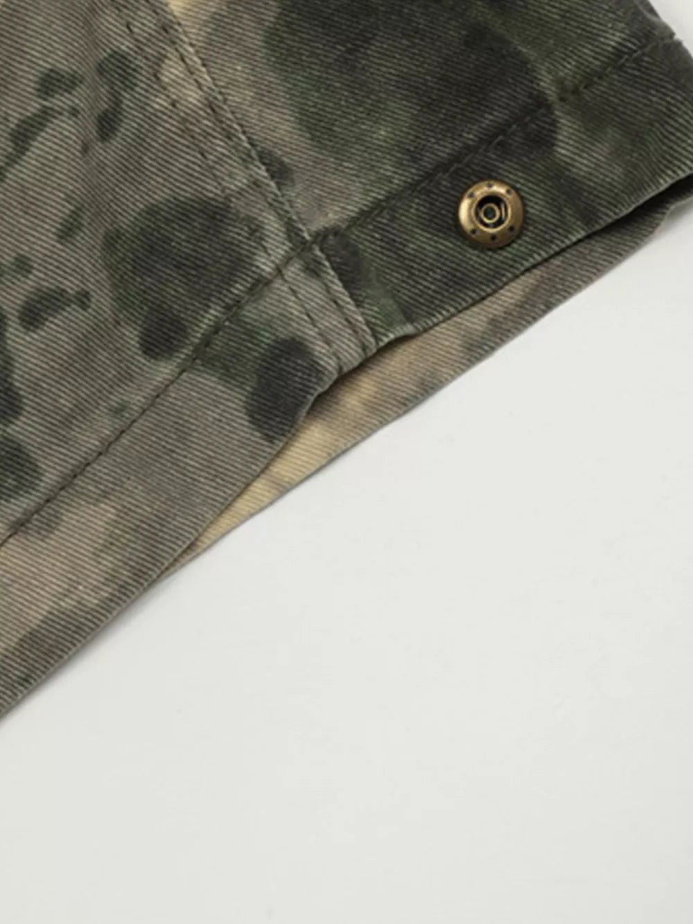 Men's Camouflage Loose Fit Cargo Pants in Camouflage, back view