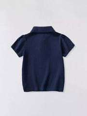 Whimsical Unicorn Embroidered Polo For Kids