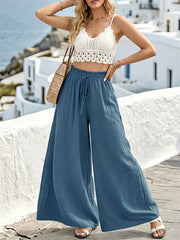 Relaxed Flow Pants With Drawstring Detail