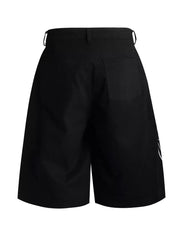 Men's Loose Fit Cargo Capris in Apricot, model styling view