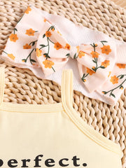 Children's Letter Cami And Shorts Set, model styling view