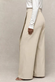 Asymmetrical Wrap Wide-leg Pants, model styling view