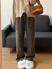 Corduroy Wide-leg Pants, front view
