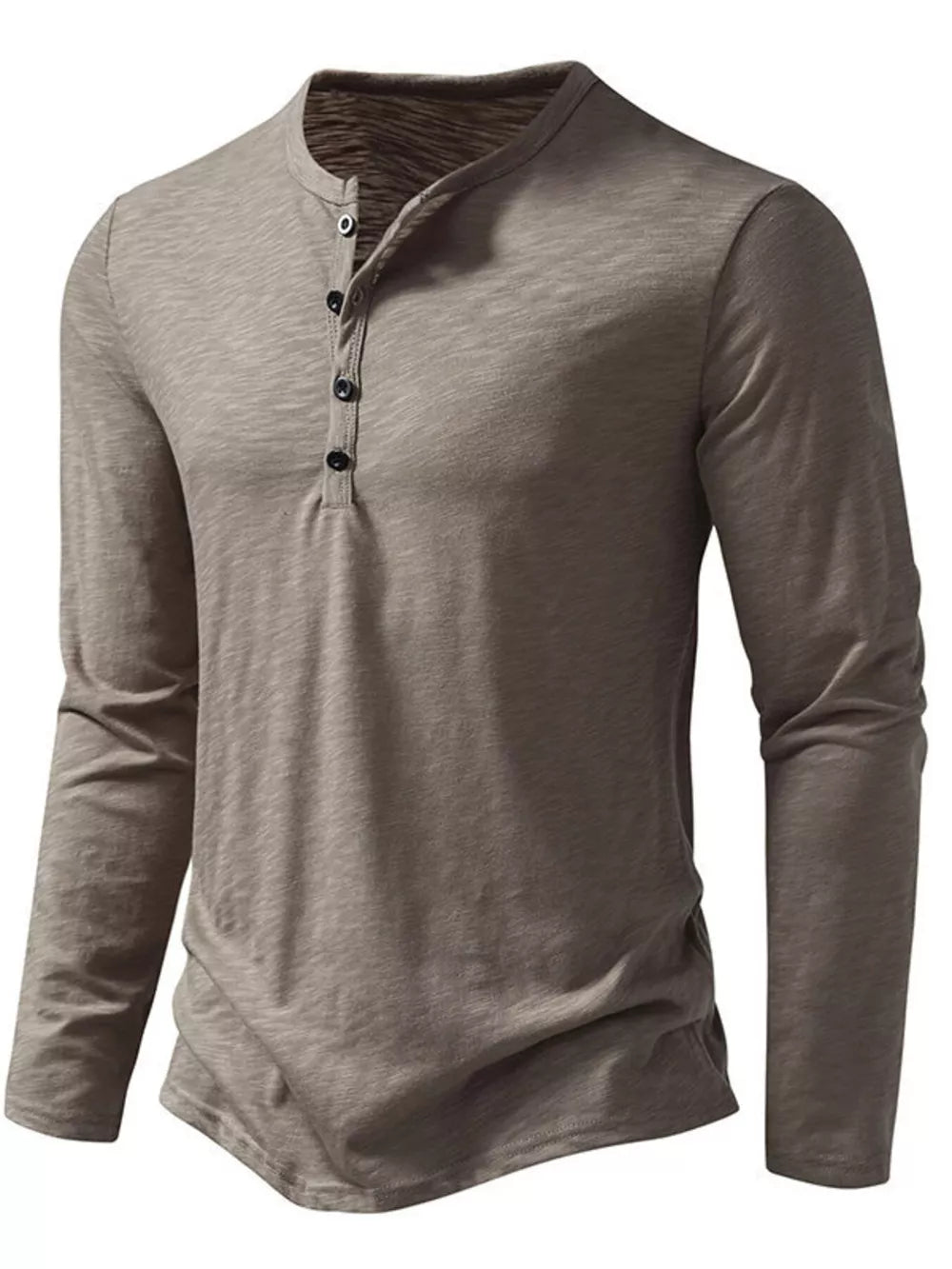 Men's Long Sleeve Henley T-shirt, view 20
