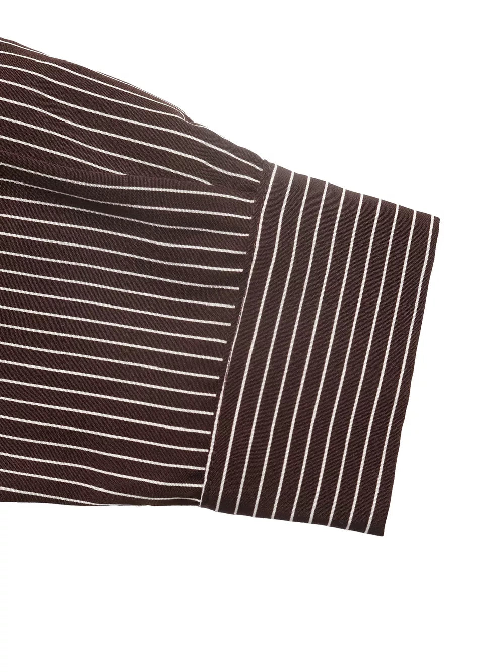 Striped Button-up Bodysuit in Brown, product detail