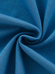 Toddler cerulean cotton t-shirt fabric detail