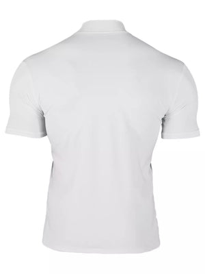 Men's Plus Size Short Sleeve Turtleneck T-shirt in Tan, alternate angle