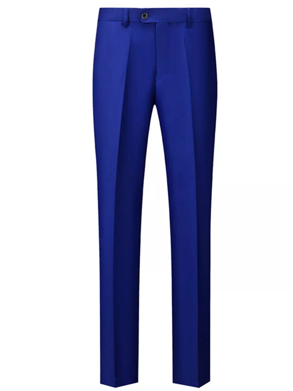 Men's Slim Fit Full Size Dress Pants in Navy Blue, editorial view