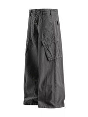 Relaxed Cargo Pants With Flap Pockets