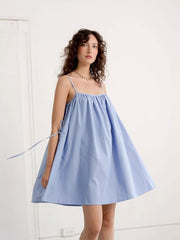 Playful Polka Dot Mini Dress With Pockets