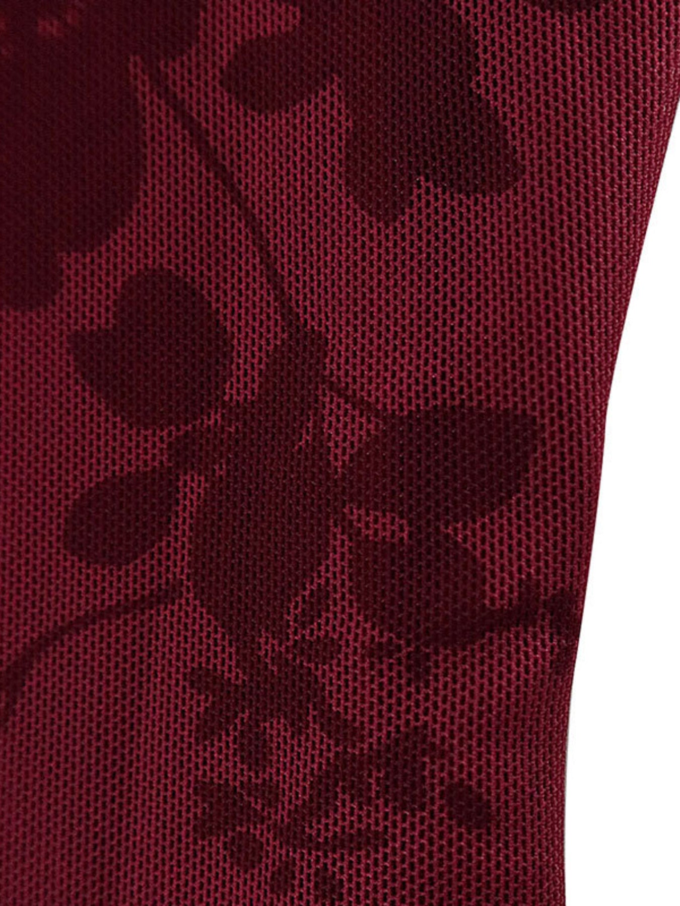 Burgundy floral mesh bodycon mini dress with a sheer texture.