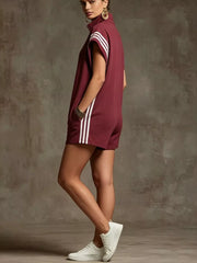 Striped Zip Front Romper, view 14