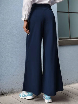 High-waisted Wide-leg Pants in Pink, alternate angle
