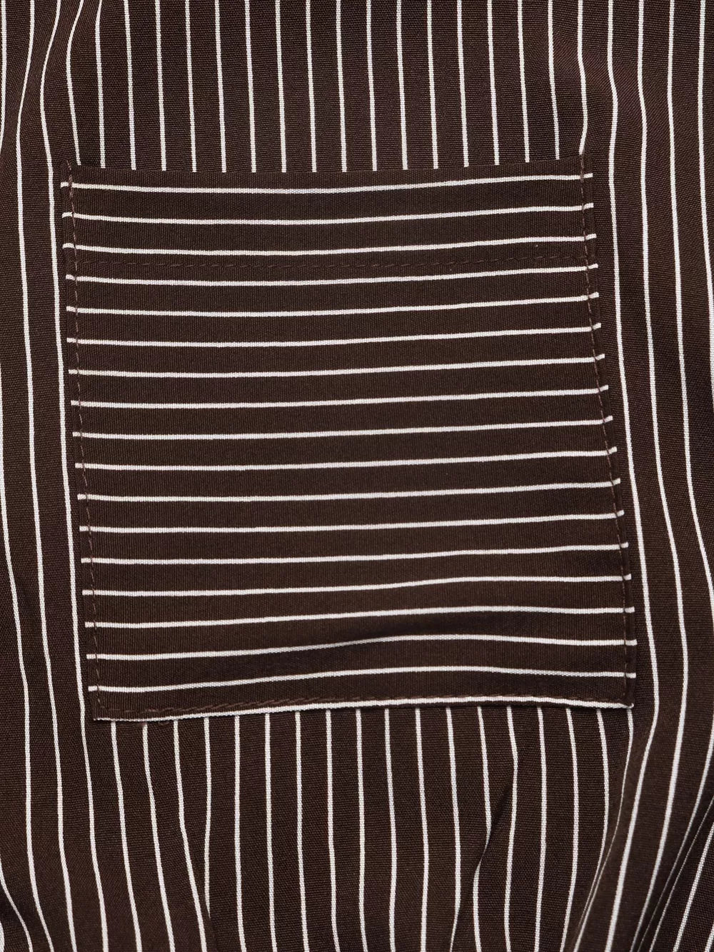 Striped Button-up Bodysuit in Brown, view 11