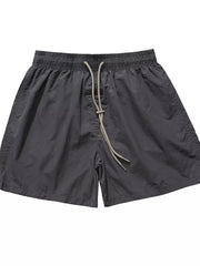 Men's Casual Drawstring Waist Shorts, close-up detail