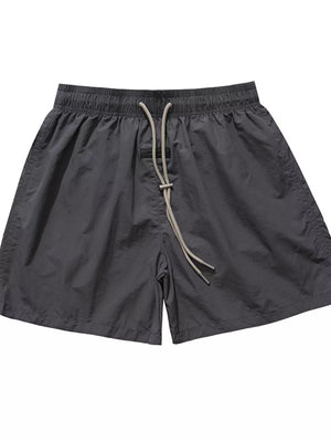 Men's Casual Drawstring Waist Shorts, close-up detail