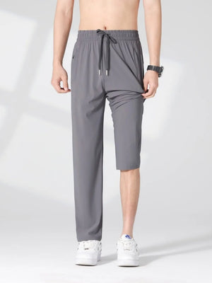 Men's Plus Size Quick-dry Casual Pants in Khaki, side view