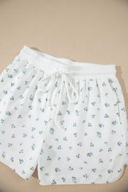 Floral Print Two-piece Set With Zipper