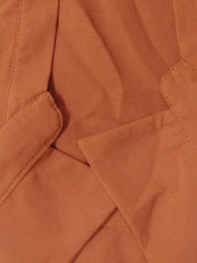 Ochre two-piece set with pocket detail, polyester fabric