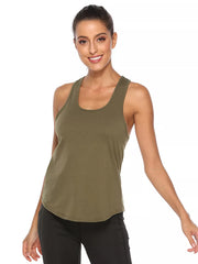 Crisscross Design Breathable Active Tank
