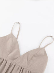 Crisscross Backless Mini Dress With Tied Detail