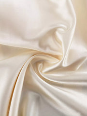 Elegant Satin Tie-shoulder V-neck Dress