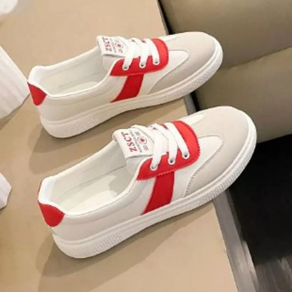 Round Toe Lace Up Sneakers, fabric detail
