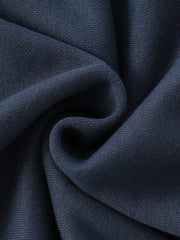 Dark navy 100% cotton sweatshirt fabric detail