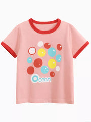 Playful Ocean Bubble Print T-shirt