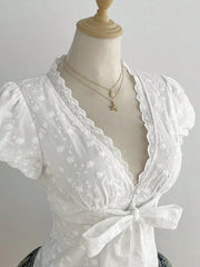 Lace Detail Bow Front Blouse, close-up detail
