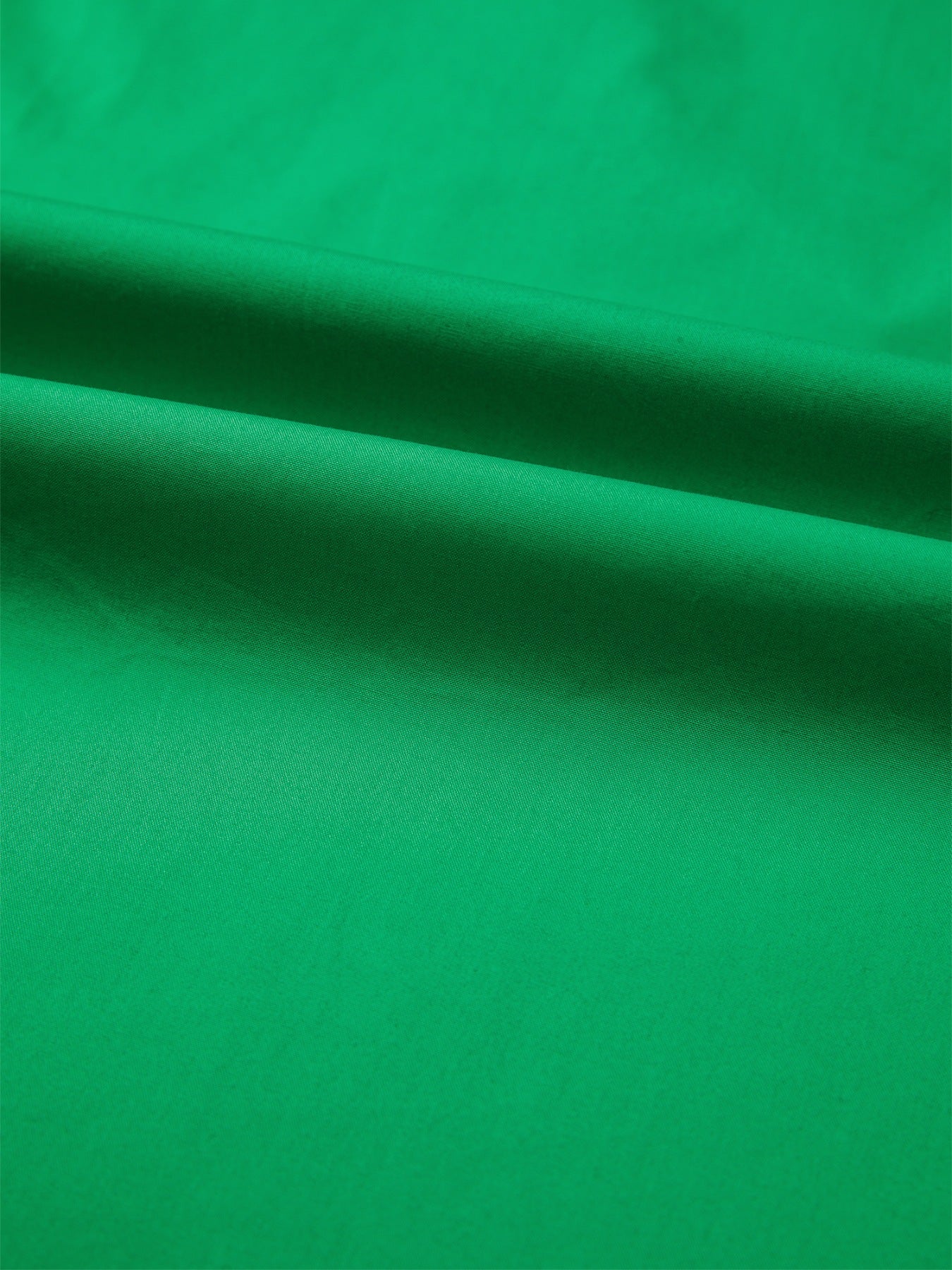 Green cotton patchwork blouse with ricrac trim detail