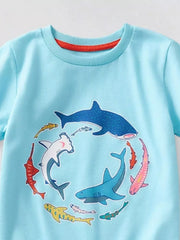 Whimsical Animal Graphic Toddler T-shirt