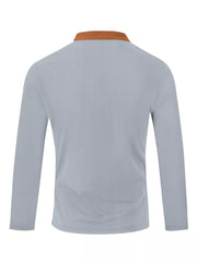Men's Vintage Lace-up Long Sleeve Henley Plus Size, fabric detail