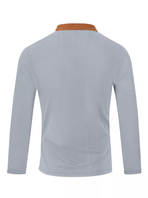Men's Vintage Lace-up Long Sleeve Henley Plus Size, fabric detail