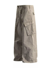 Relaxed Cargo Pants With Flap Pockets