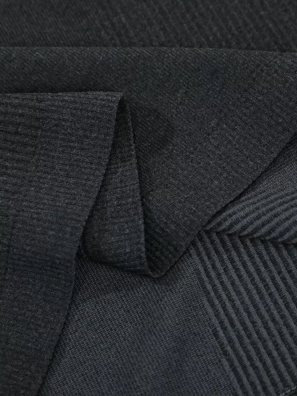 Men's Textured Knit Short Sleeve T-shirt in White, close-up detail