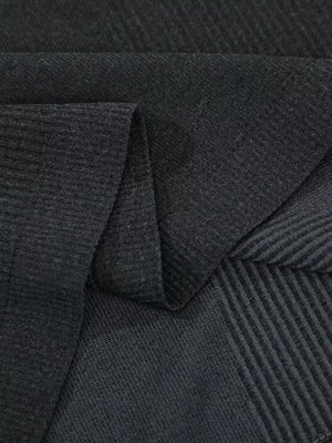 Men's Textured Knit Short Sleeve T-shirt in White, close-up detail