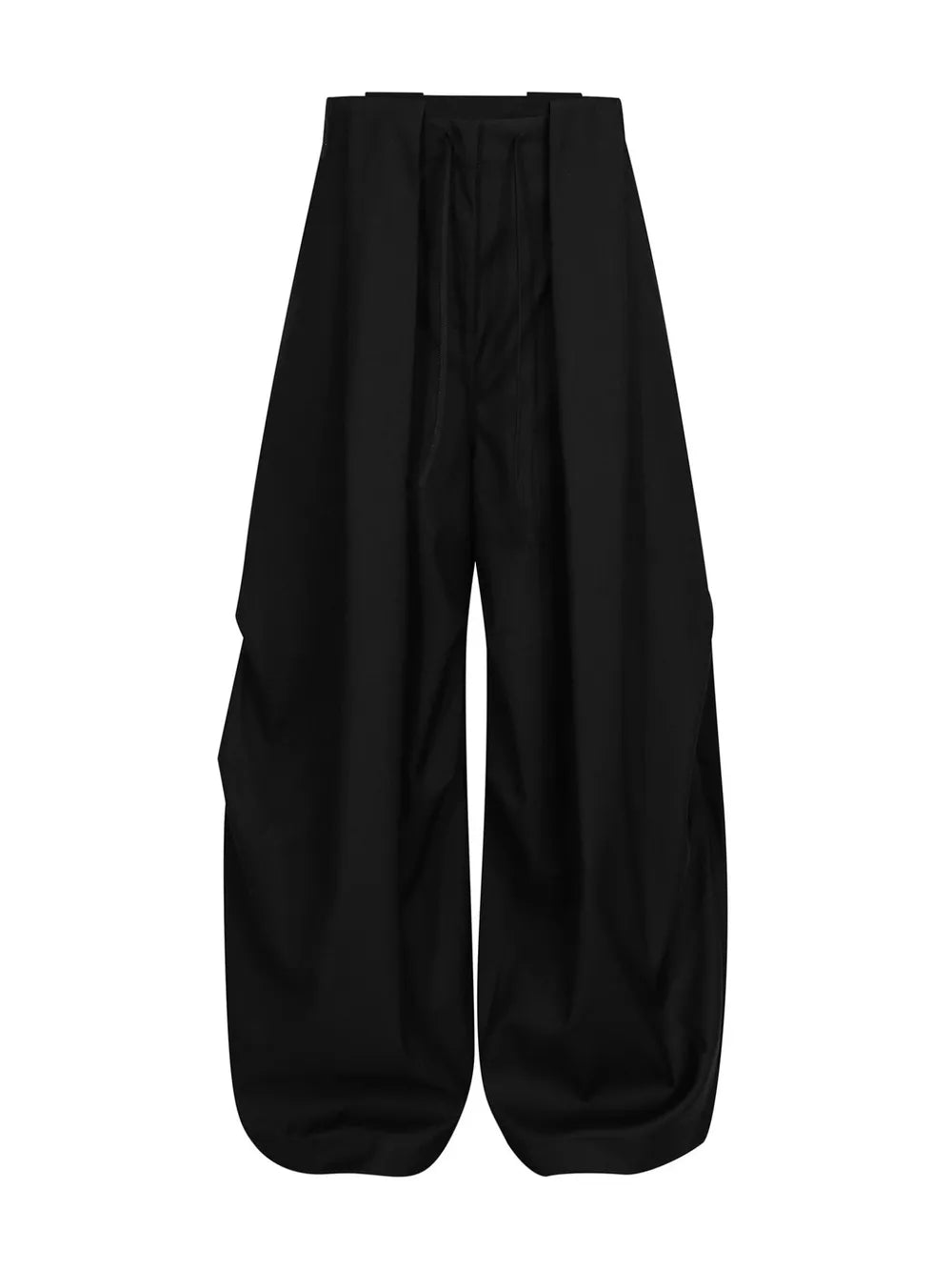 Men's Wide Leg Dress Pants in Black, front view