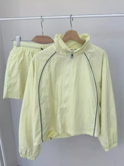 Zip-up Long-sleeve Jacket in Yellow, view 18