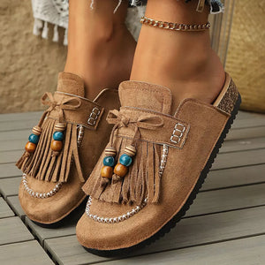 Tassel Round Toe Slip-ons, alternate angle