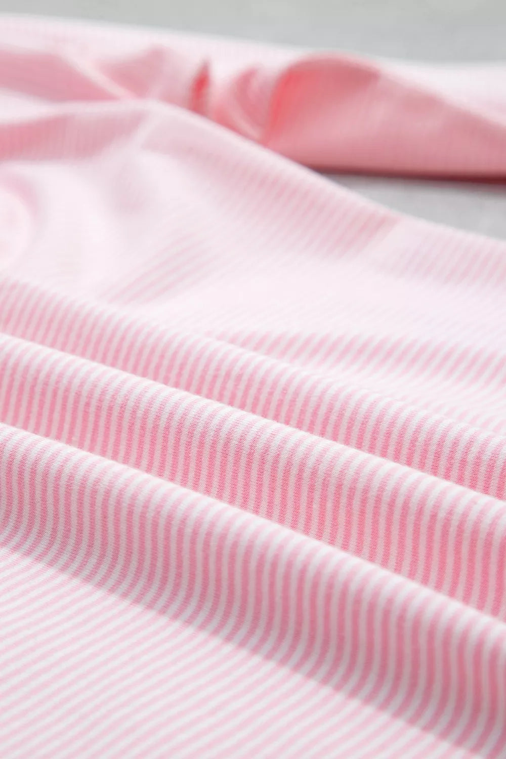 Striped Long Sleeve Top And Pants Set in Blush Pink, view 11