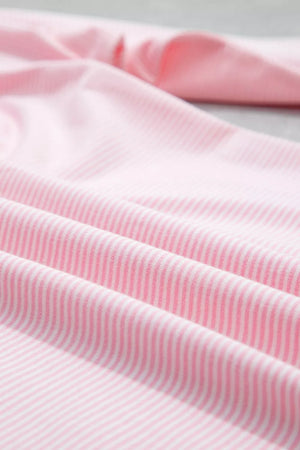 Striped Long Sleeve Top And Pants Set in Blush Pink, view 11