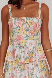 Charming Tiered Floral Maxi Dress
