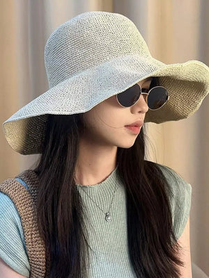 Wide Brim Cotton Sun Hat, fabric detail