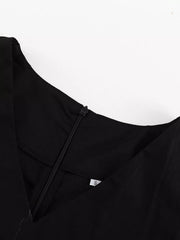 Puff Sleeve Ruffled Hem Mini Dress