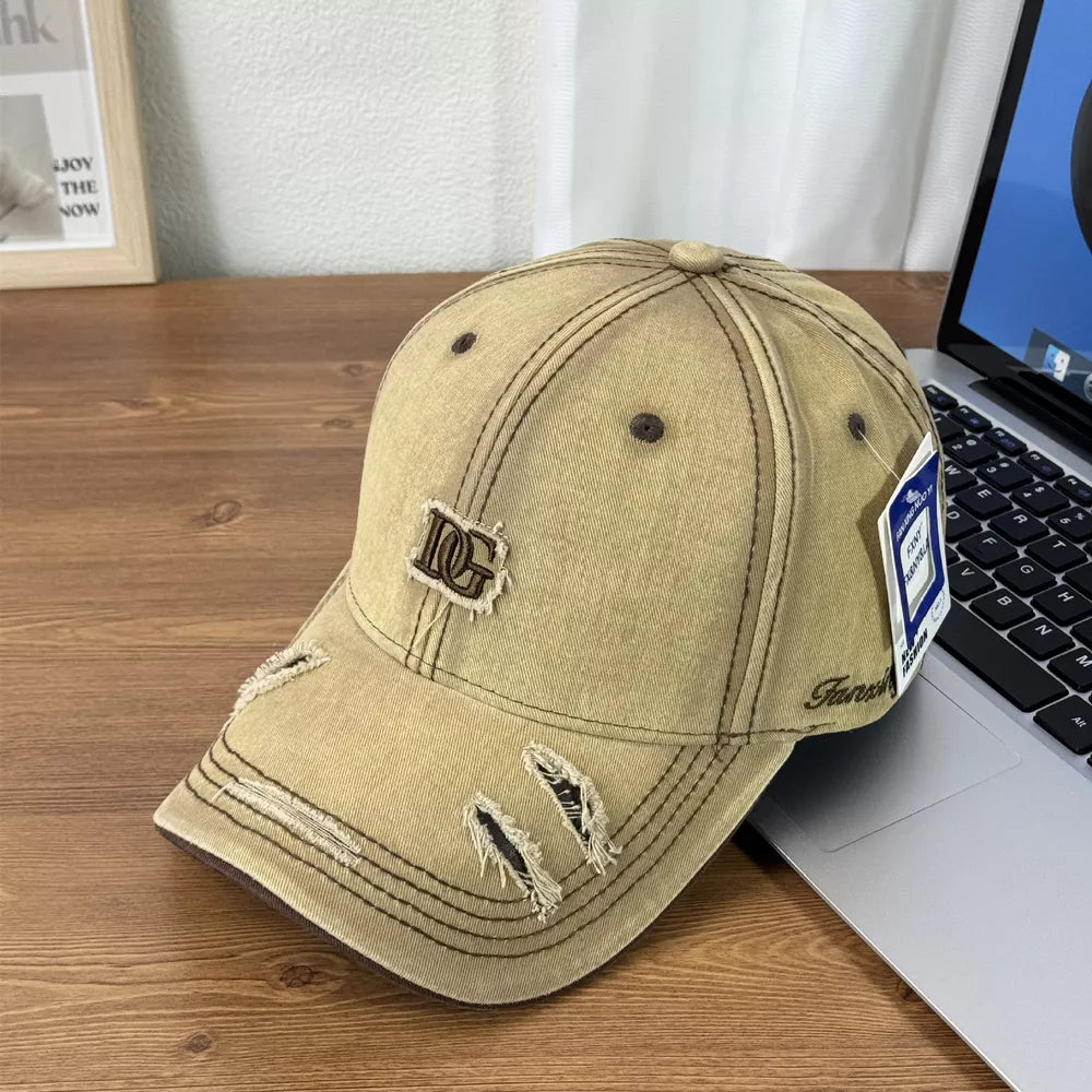 Vintage-inspired Distressed Baseball Hat