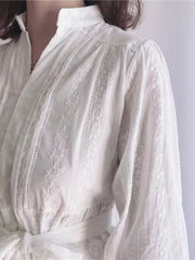 Charming Ruffled Hem Tie-waist Dress