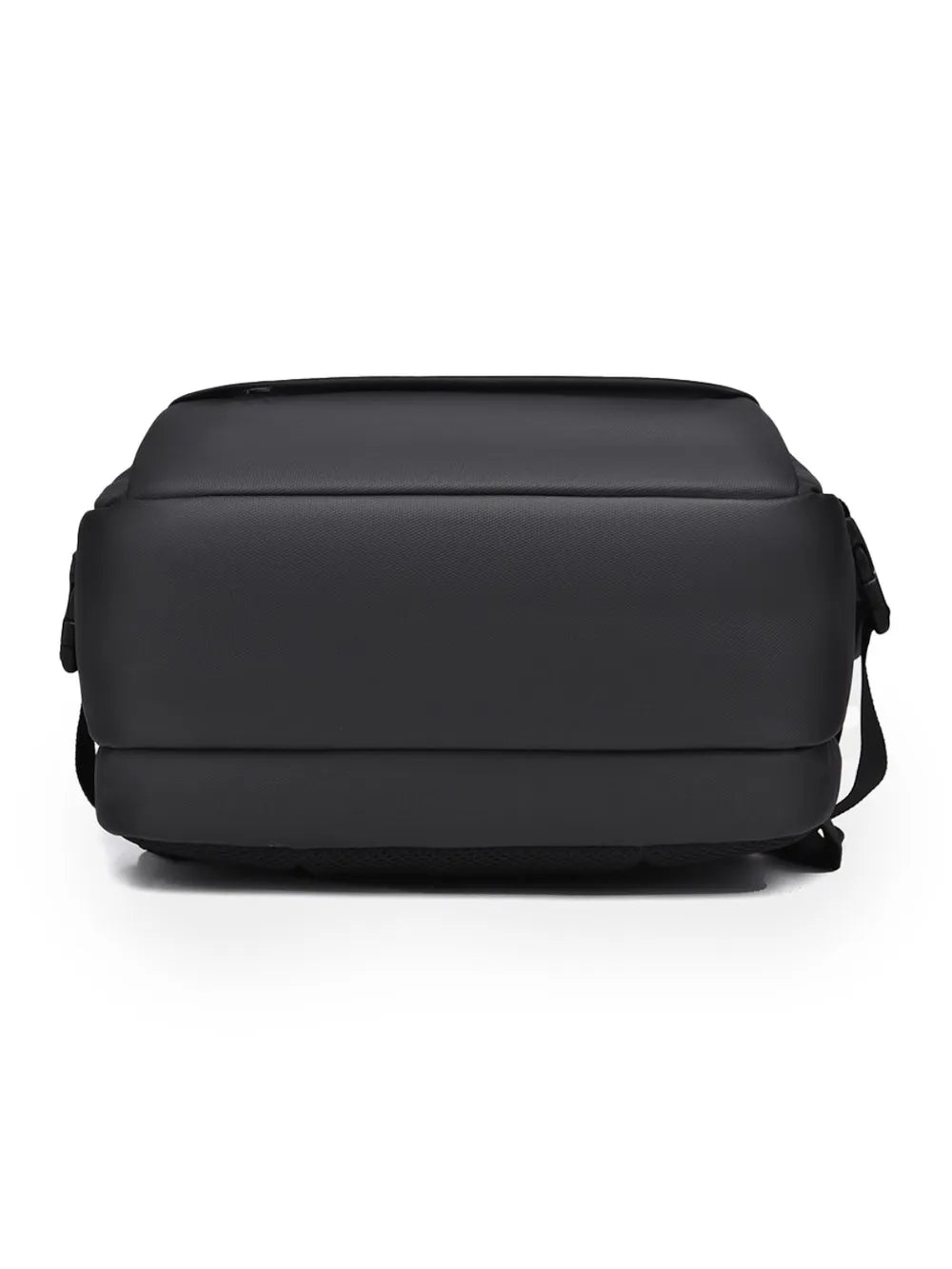 Black convertible commuter backpack bottom view