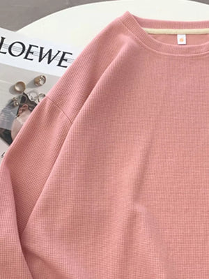 Crew Neck Long Sleeve Sweatshirt, fit detail