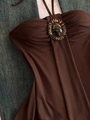 Embellished Front Halter Neck Cami, alternate angle